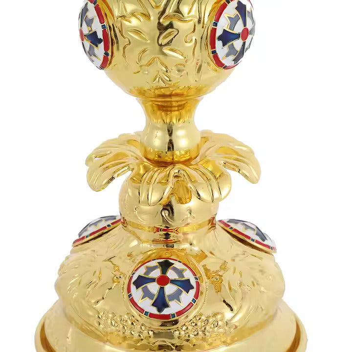 Enameled Candle Stick Holder