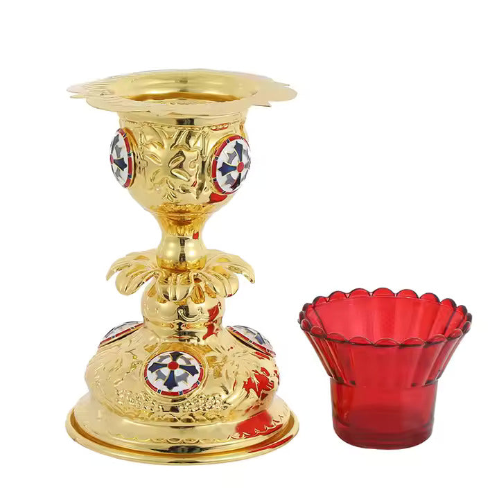 Enameled Candle Stick Holder