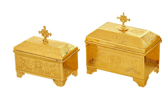 Gold Plated Incense Box