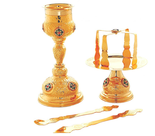 Greek Chalice Set - Enameled